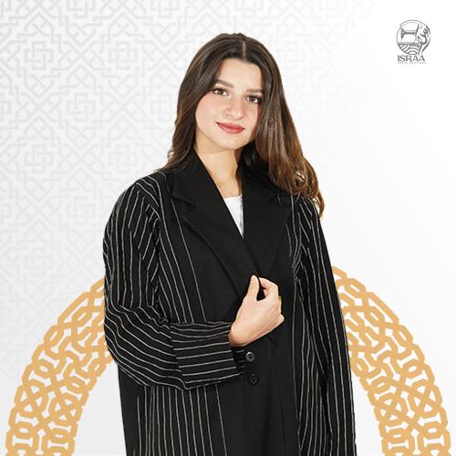 عباية بلايزر رسمي مخططة