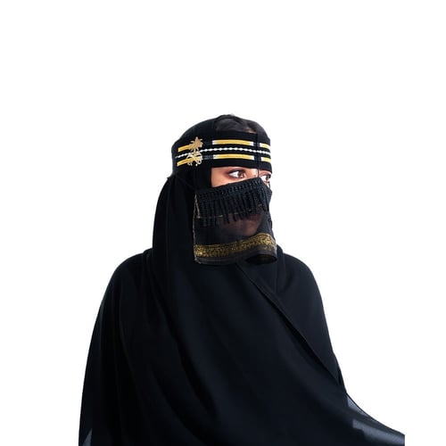 نقاب قصب سيفين ونخلة