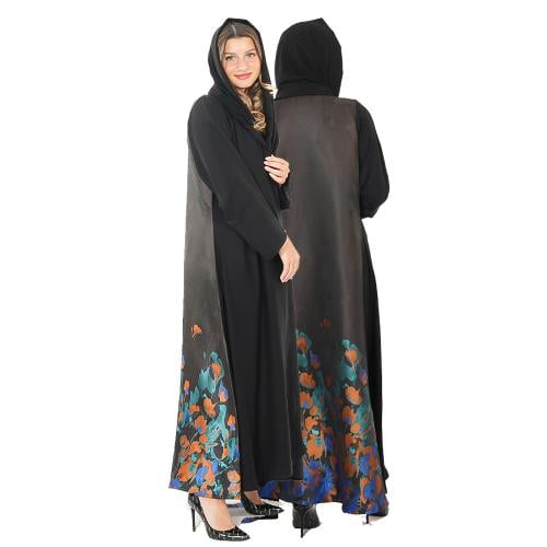 عبايه سوداء باطراف رسم