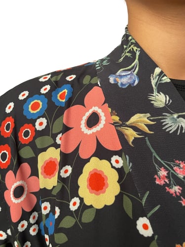 عباية كريب تركي منقطة مع طرحة