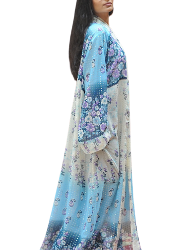 عباية العروس سكاي بلو