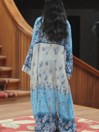 عباية العروس سكاي بلو