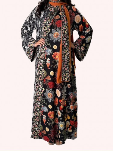 عباية لف كولاج ملونة خفيفة