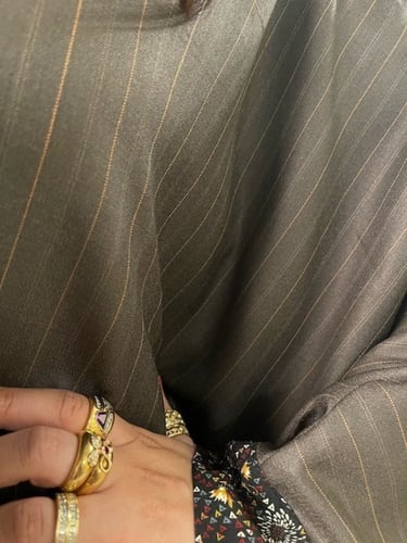 عباية ملونة من الكريب