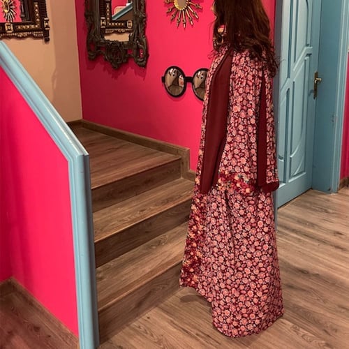 عباية من القطن الخفيف مع طرحة