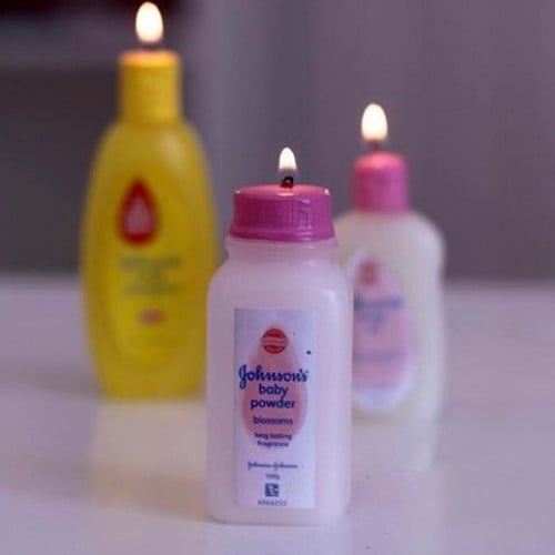 شمعة جونسون - وردي