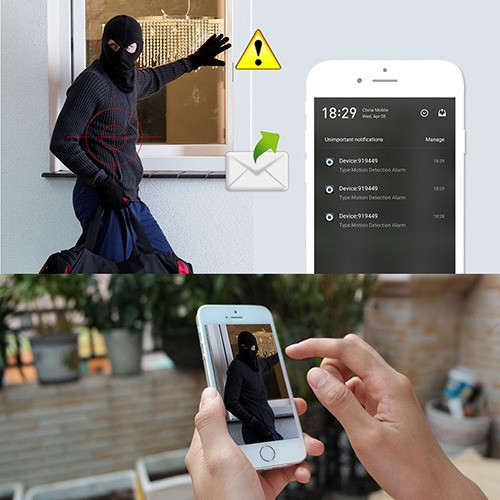 كاميرا للرؤية الليلية بتقنية الواي فاي عالية الدقة
