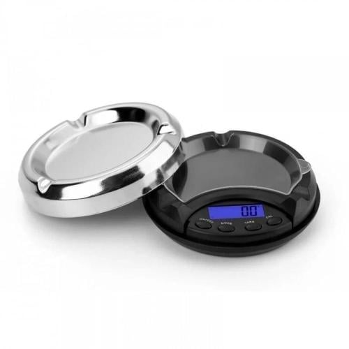 ميزان إلكتروني مخفي مع طفاية سجائر أنيقة