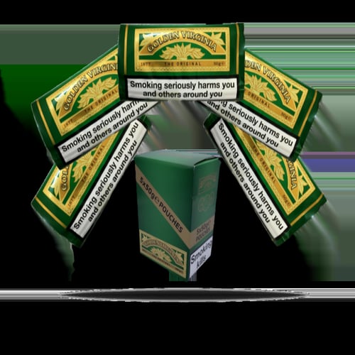 تبغ قولدن فرجينيا 250 جرام ( 5 اكياس ) • الكيس = 5...