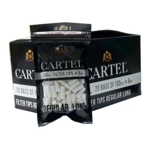 فلاتر كارتل [ 100 قطنة ] / 8 ملي - طويل
