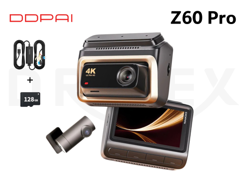 مجموعة داش كام DDPAI Z60 Pro امامي وخلفي