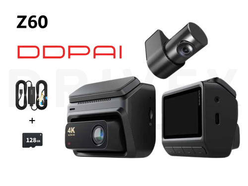 مجموعة داش كام DDPAI Z60 4K امامي وخلفي