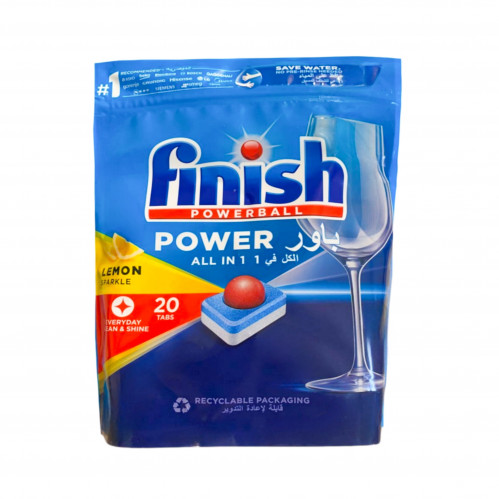 كيس فينيش 20 قرص بتألق الليمون