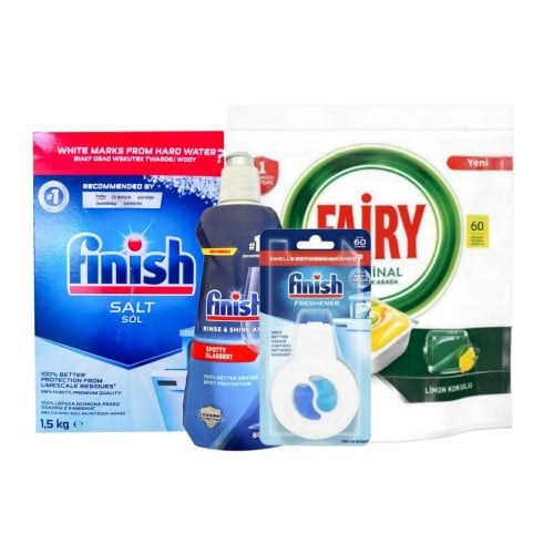 مجموعة تحتوي على كبسولات فيري 60 /ملمع400مل /ملح ك...