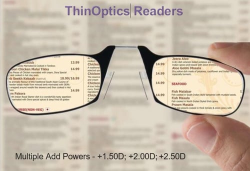 نظارة قراءة مع حافظة Thinoptics Universal Pods