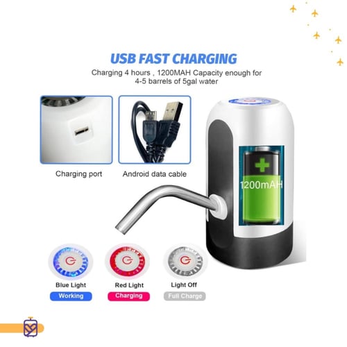 مضخة مياه كهربائية للرحلات سعة 5 جالون