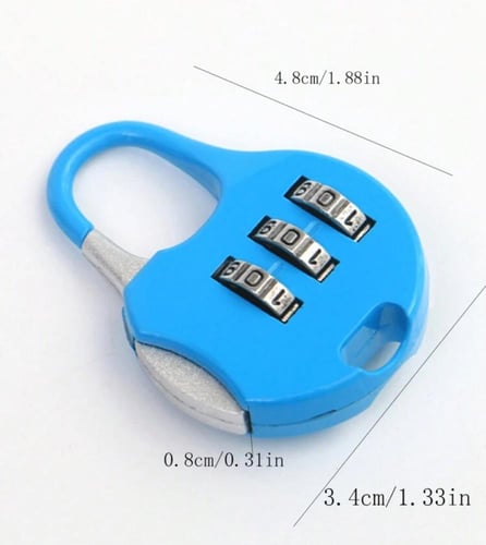 قطعتين قفل من سبيكة الزنك بكلمتين سر لحفظ أمتعة ال...