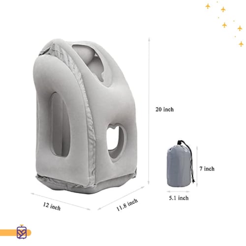 وسادة السفر المطوره قابلة للنفخ