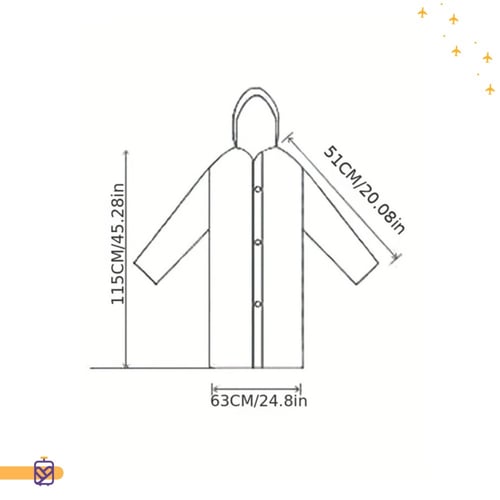 معطف المطر للكبار رمادي سميك