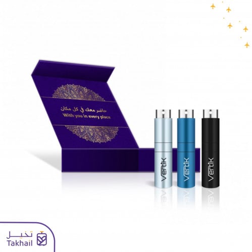 3 عبوات تعبئة العطور 8 مل من فيرتك