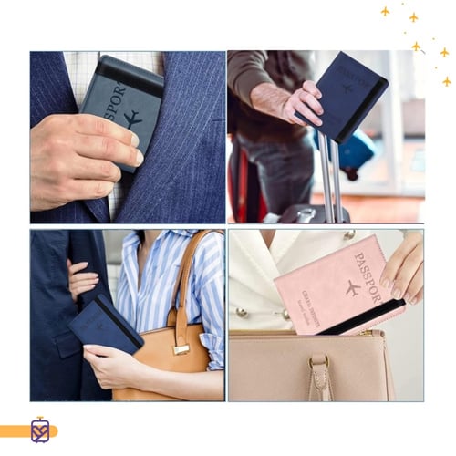 محفظة جواز السفر والبطاقات