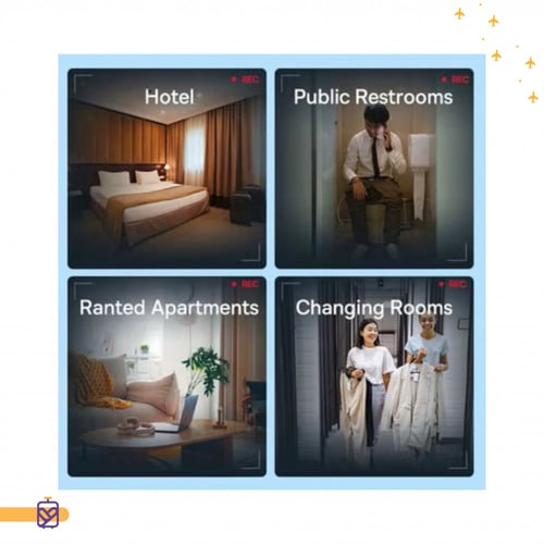 جهاز كاشف كاميرات التجسس من بيسوس