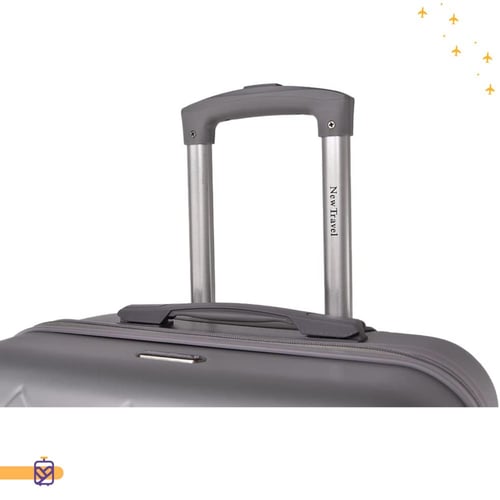 مجموعة حقيبتين سفر نيو ترافيل - لون فضي