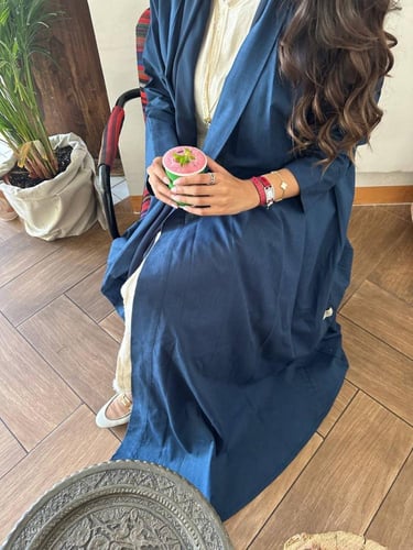 Linen blue klosh