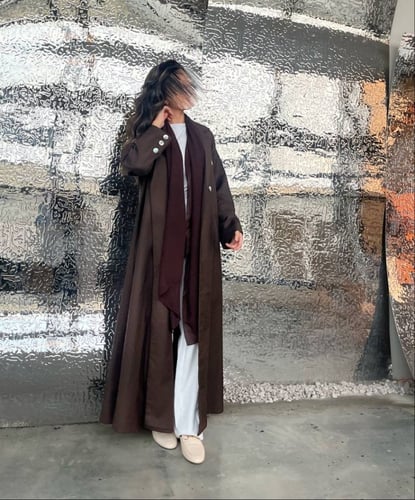 Brown formal abaya