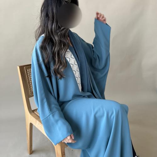 Blue X beige