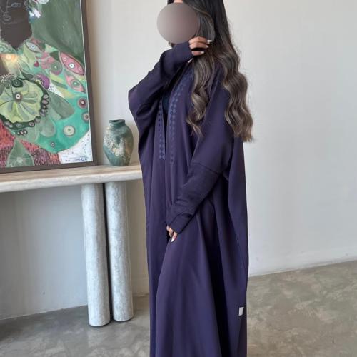 Purple embroidere