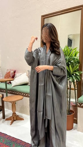 organza silk abaya