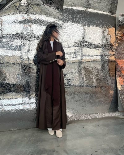 Brown formal abaya