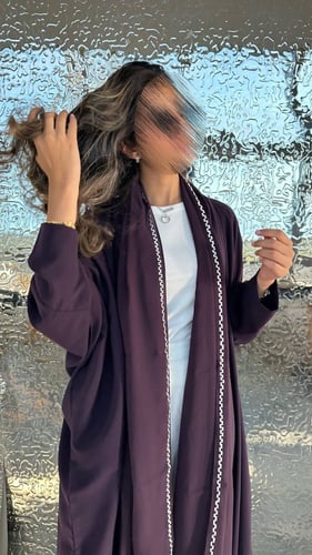 purple abaya