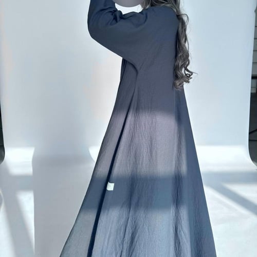 blue bh abaya