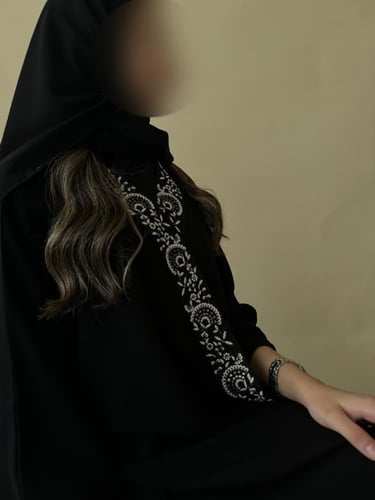 Black Malaki abaya