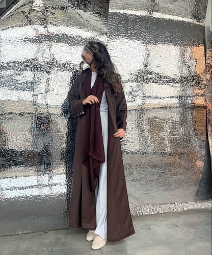Brown formal abaya