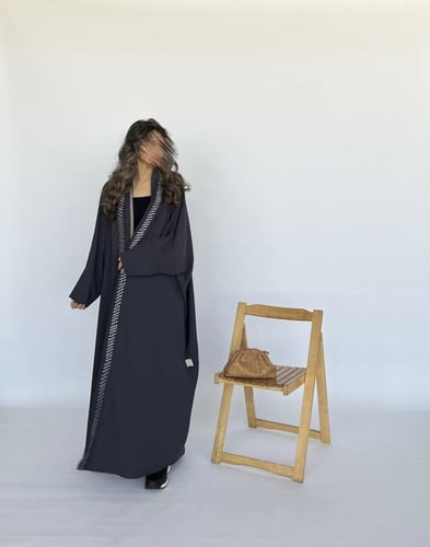gray bisht abaya