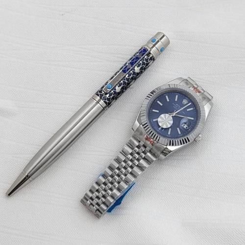 طقم ساعة رولكس وقلم كارتير تيفاني