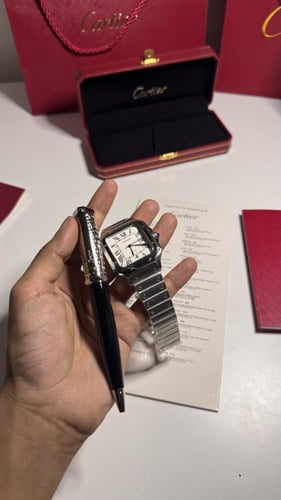 طقم ساعه وقلم كارتير