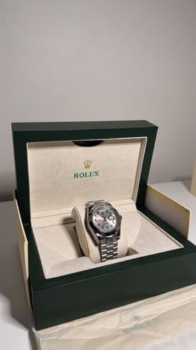 رولكس ارقام عربية رمادي