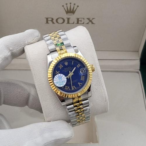 رولكس ديت جست نسائي ازرق