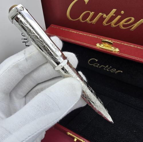 قلم كارتير سانتوس بولبوينت فضي