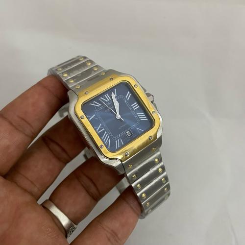 كارتيير سانتوس دو اطار ذهبي