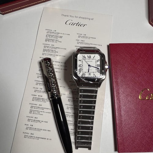 طقم ساعه وقلم كارتير