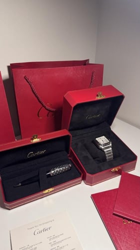طقم ساعه وقلم كارتير