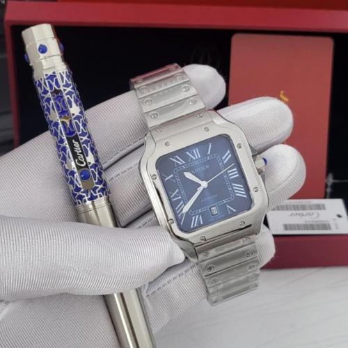 طقم ساعه كارتير سانتوس وقلم كارتير