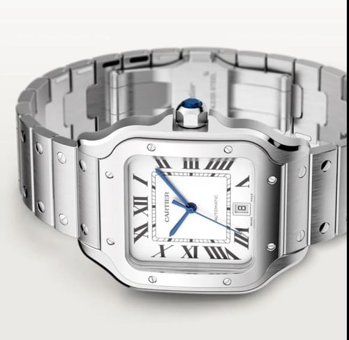 ساعة كارتير سانتوس دو ابيض