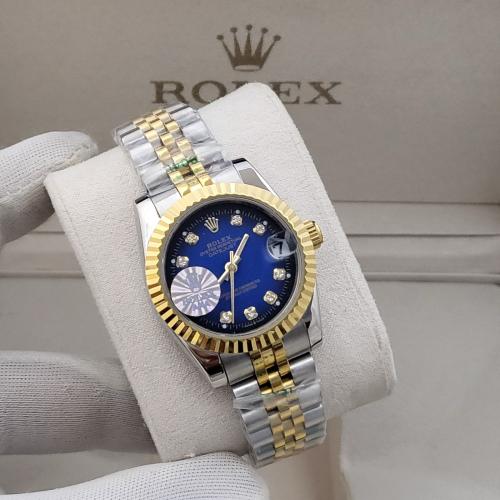 رولكس ديت جست نسائي ازرق