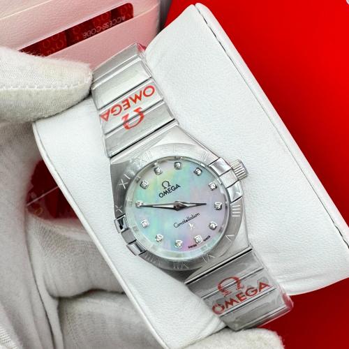 ساعة أوميغا كونستليشن سير فضي